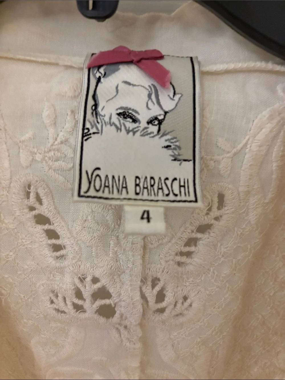 Yoana Baraschi Cream Lace Short Suit